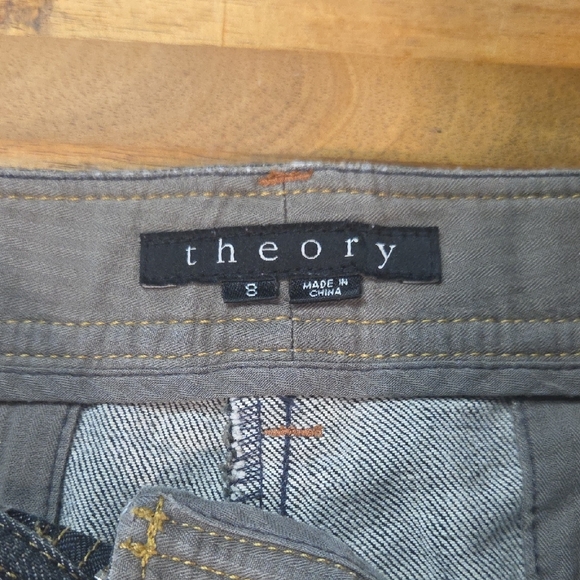 Theory Dark Blue Flare Jeans - Picture 2 of 6